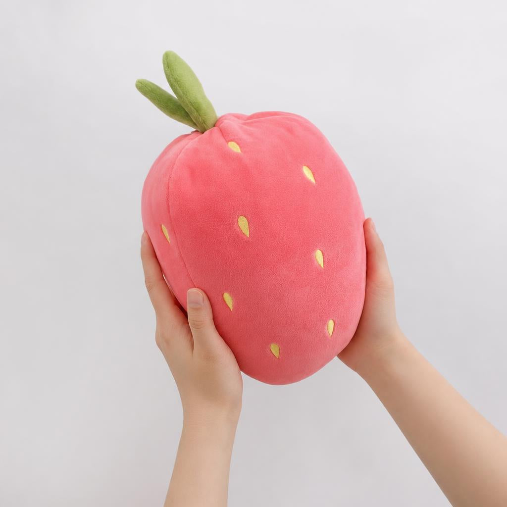 Plush size shown in hands